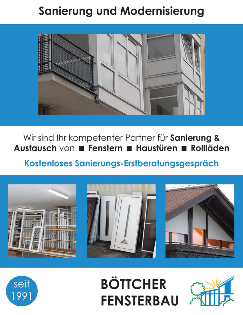 Sanierung von Fenstern Haustüren Rollläden in Bernau bei Berlin