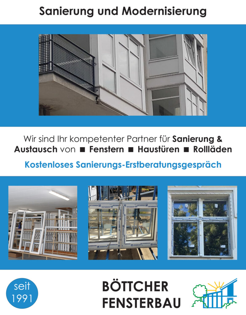 Sanierung Modernisierung und Austausch von Fenstern in Bernau bei Berlin